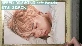 [SPEED DRAWING] Sleeping Jimin/방탄소년단 지민 with soft Pastels