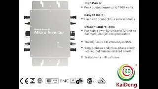Kaideng Company Video--Micro Inverter & AC Module Manufacturer