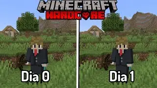 Sobreviví 1 DÍA en Minecraft Hardcore