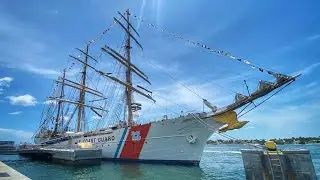 Key West LIVE - United States Coast Guard Barque EAGLE  Tour in HD 1080p