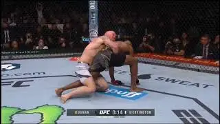Colby takes down Usman for the first time in his UFC career