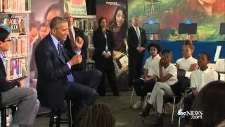 President Obama Answers Student Question, Talks Typewriters