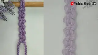#shorts How to Tie Alternating Half Hitch Knot | Macrame Knots