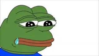 Pepe Crying Animation with Sad Music Playing