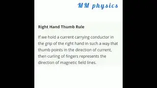 Right hand thumb rule - Magnetics