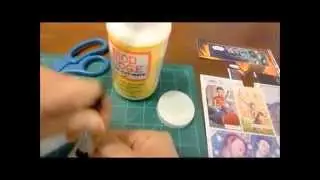 Decoupage Comic Book Jewelry How To (Through Glass)