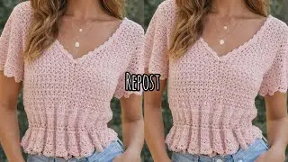 ✂️Blusa de Croch&ecirc; Passo a Passo Completo 