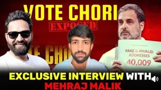 Vote chori in Elections Mehraj Malik stand on congress Hunger strike for Restoration of J&K....