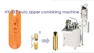 HY-137 zipper machine for combine zipper after injection pin box