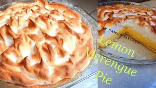 Легкий лимонный пирог с безе