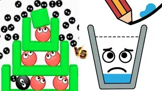 Hide Ball Brain Vs Happy Glass New UPDATE Satisfying Double Walkthrough Draw Merge Mandes Full!