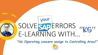 V6-#SAP-Lets Solve'No Operating concern assign to controlling' #sapsolutions #elearning #sapfico