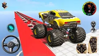 Monster Truck Mega Ramp Extreme Racing - Impossible GT Car Stunts Driving | Android Gameplay