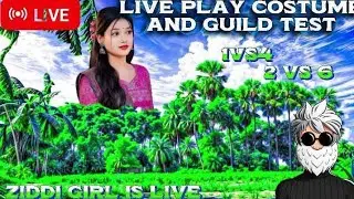 ZIDDIGIRL FREEFIRE GAME LIVE COSTOME 1VS4 2VS6 #live #freefire #mobile #game #youtube #video #viral