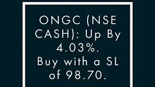 ONGC (NSE Cash):
