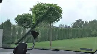 Bosch Aerotwin test, review - great wiper, but it hits the pillar vs. terrible Valeo