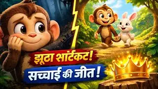 SHORTCUT!! | Golu Monkey cartoon 🐒❤️