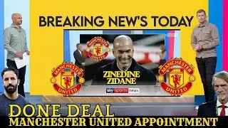 ZINEDINE ZIDANE TO MANCHESTER UNITED LAND THEIR DREAM MANAGER: IT’S OFFICIAL NOW