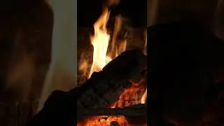 Cozy Fireplace with Crackling Fire Sounds.  #calmfireplace  #cozyfireplace #fireplaceambience