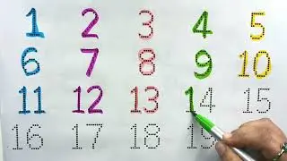 1 to 20 Counting Writing for Kids | Learn Numbers with Fun #kids #preschool #rhymes #123go 
