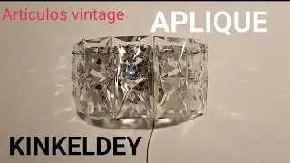 Aplique KINKELDEY ALEMANIA VINTAGE MID CENTURY CRISTAL REVIEW DECORACI&Oacute;N CASA 2021 DESING