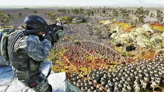 10,000 Elite Special Forces Defend FORTRESS from 1 MILLION Zombies - UEBS 2 | BATTLE SIMULATOR 2