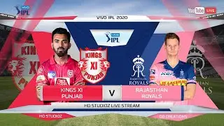 🔴🎮HD STUDIOZ IPL 2020 MATCH NO. 13 :-KXIP VS RR