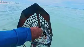 Silver Jewelry Showing up in the Scoop Today Beach Metal Detecting Underwater.