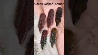 Ocean Jasper Feather 🌊🪶&mdash;Healing Vibes & Spiritual Calm ✨💎 #OceanJasper #CrystalHealing