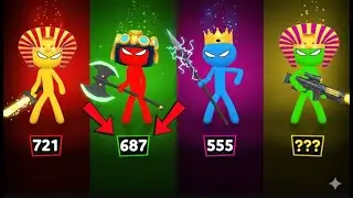 Stickman Party - Tournament Mode 123 4 Players Random - New Update MiniGames Gameplay