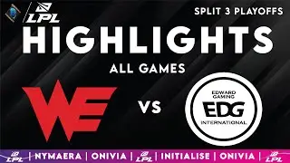 WE vs EDG Highlights ALL GAMES | LPL Playoffs 2025 | Team WE vs EDward Gaming by Onivia