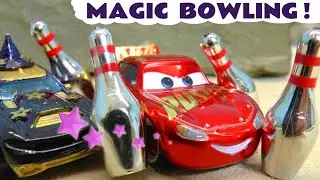 Toy Cars Magic Bowling With Wizard Funling
