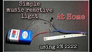 How to Make a Music Reactive LED Light Circuit at Home // Stereo Music Reactive led strip #viral