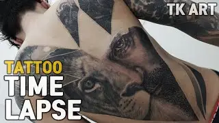 SHANGHAI TATTOO CONVENTION 2019 MODEL PART - 6 / TATTOO TIME LAPSE /  TK ART