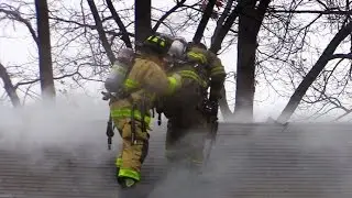 Elmwood Park NJ Fire Department 2nd Alarm Fire 103 Boulevard fire in a garden apartment complex