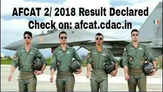AFCAT RESULT| Afcat 2 /2018 result Declared / #ssbstrokes #ssb