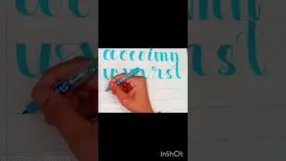 &ldquo;The beauty of alphabets in motion.&rdquo;  🎨 #AlphabetArt #CalligraphyMagic #LetteringCommunity