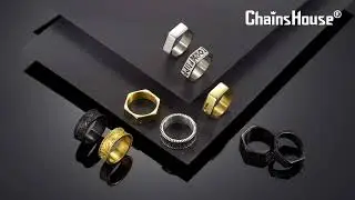 ChainsHouse Screw Band Biker Ring for Men Women #jewelry #ring #runas #christmasgifts #blackfriday