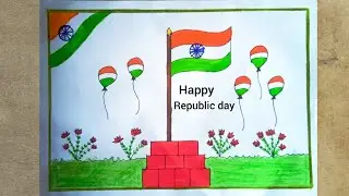 Republic Day Drawing/ 26th january Drawing Republic DayDrawing Very Easy
