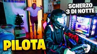 SCHERZO PILOTA FORMULA 1 alle 3 di NOTTE in CASA a MIO PAP&Agrave;! *LEGGENDARIO*