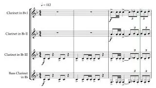 Twentieth Century Fox Fanfare (for Clarinet Quartet)