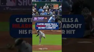 Carter Jensen&rsquo;s CRAZY first hit story #mlb