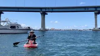 Summer fishing kayak and SUP | San Diego Bay Bridge