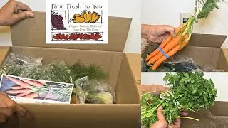 Farm Fresh To You - Organic Produce Subscription box - Unboxing