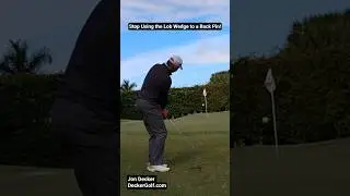 Stop Using the Lob Wedge to a Back Pin Placement! #deckergolf #pga #lobwedge #shortgamestrategy
