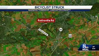 Bicyclist killed after collision with vehicle in Warwick Township, Lancaster County
