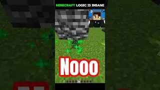 Minecraft but logic makes no sense #shorts