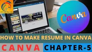 Canva Chapter -5 How to make a Resume in canva  #canva #canvagraphics #resume #result #respectshorts