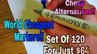 Trying The world's Cheapest Markers? Are they worth it? Touch Soft Head Markers REVIEW!!!!