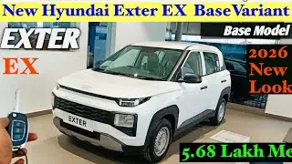 &ldquo;Sabse Sasti SUV CAR&rdquo;✅ Hyundai Exter EX Base Model 1.2 Liter . 4  Cylinder Me 🔥
